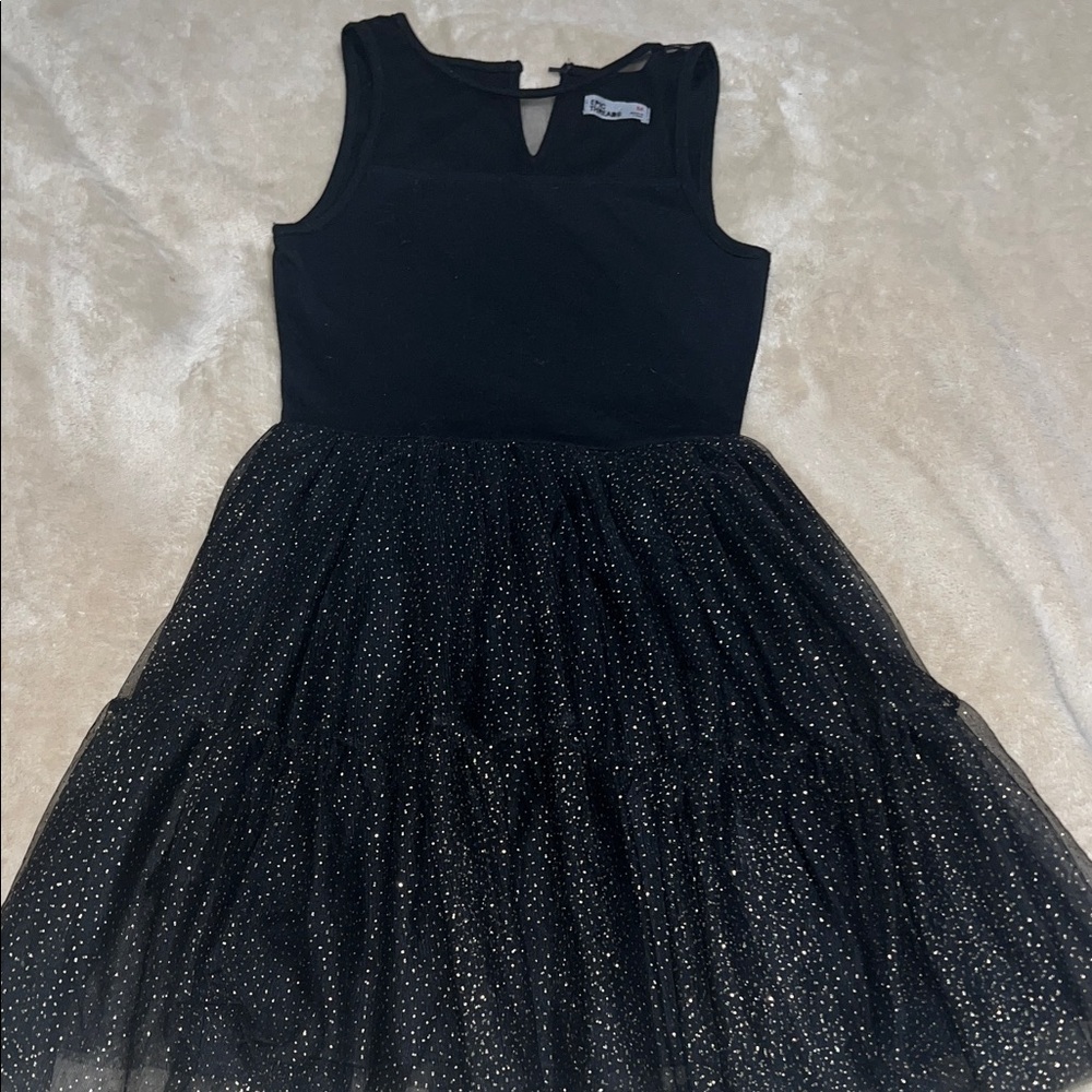 Epic Threads Black Dress with Gold Sparkle